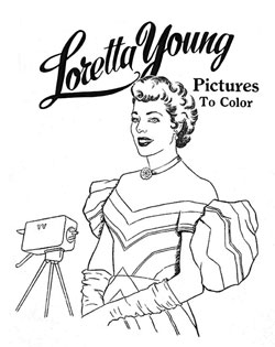 Loretta Young Coloring Book Page 7